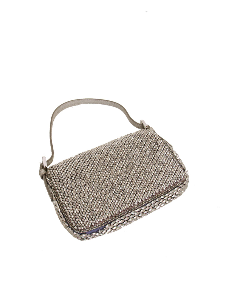 Fendi Embellished Micro Baguette Bag