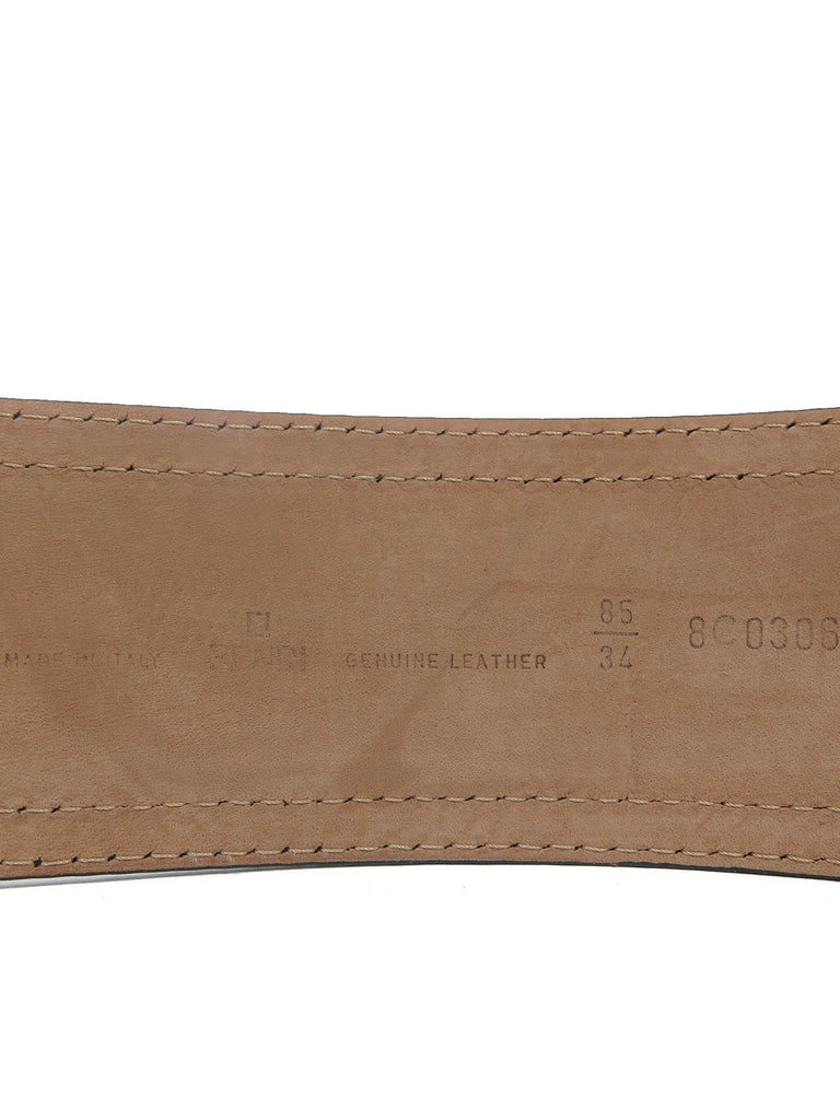 Fendi Metallic Leather Belt