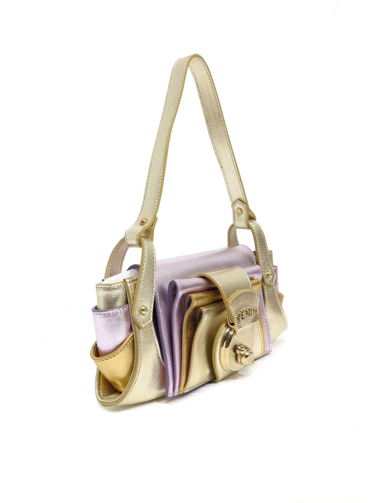 Fendi Metallic Leather Compilation Bag