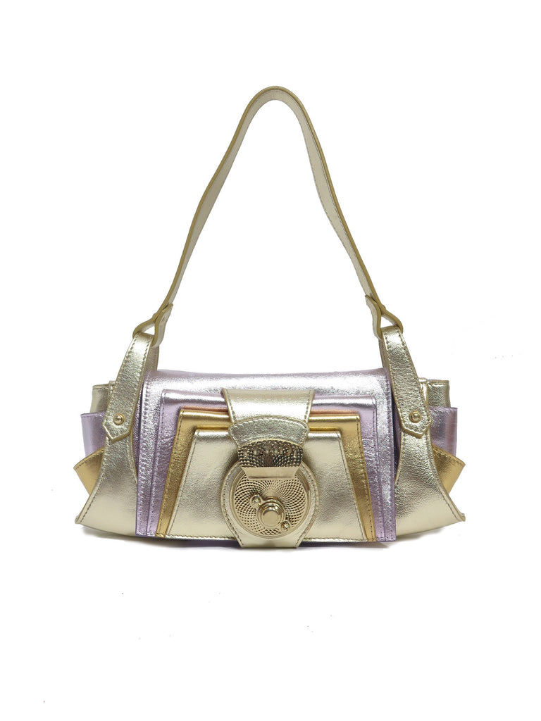 Fendi Metallic Leather Compilation Bag