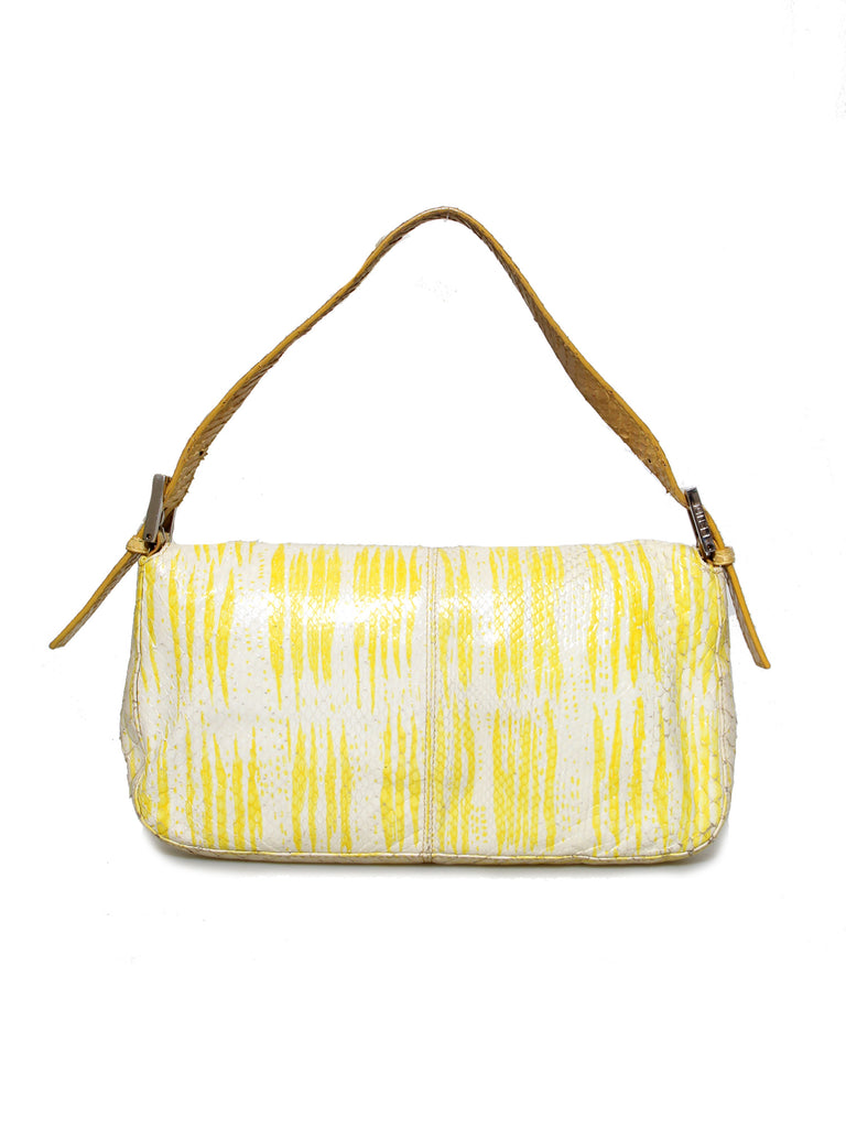 Fendi Vintage Snakeskin Baguette