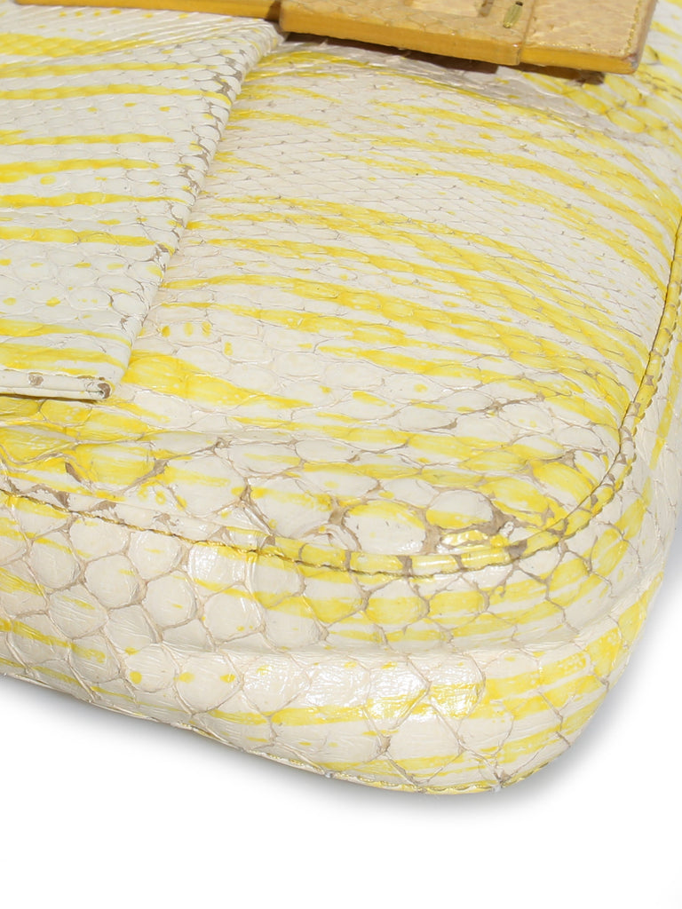 Fendi Vintage Snakeskin Baguette
