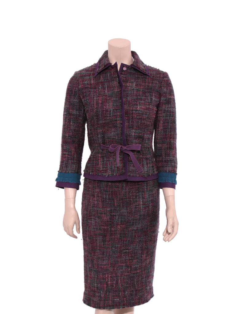 Alberta Ferretti Philosophy Tweed Skirt