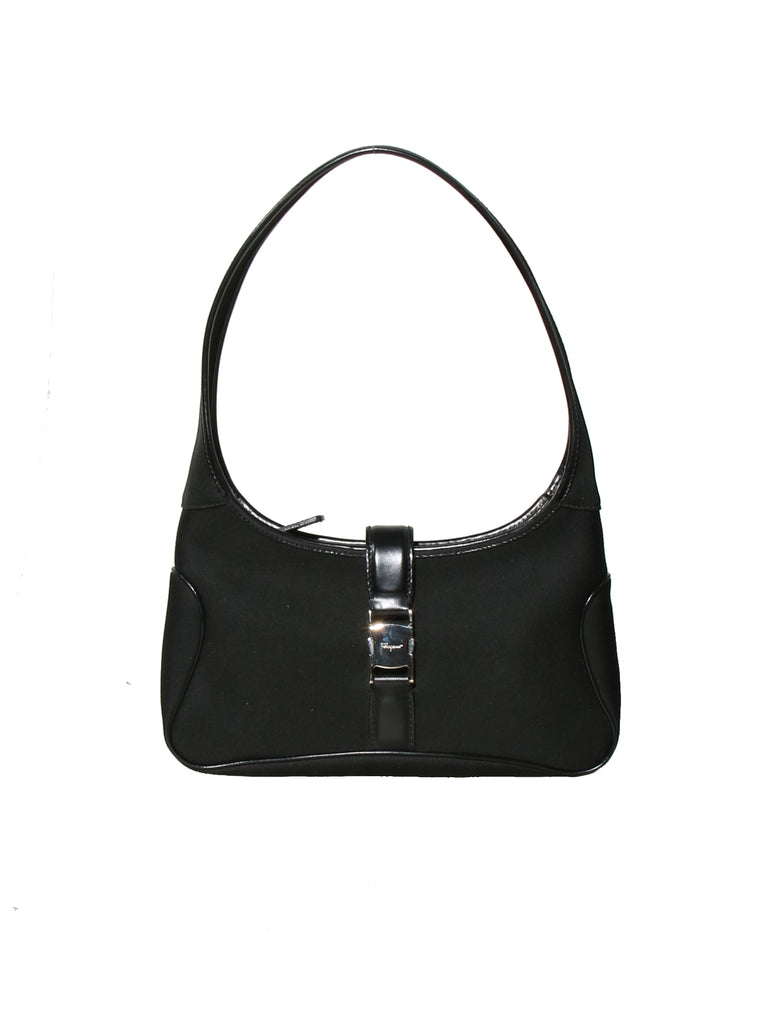 Salvatore Ferragamo Leather-Trimmed Shoulder Bag