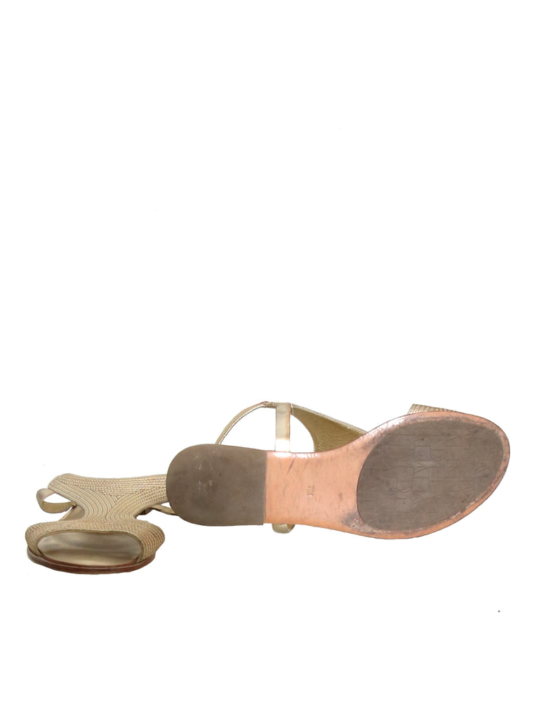 DVF Flat Leather Sandals