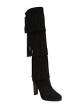 Stuart Weitzman Suede Fringe Boots