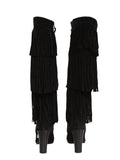 Stuart Weitzman Suede Fringe Boots