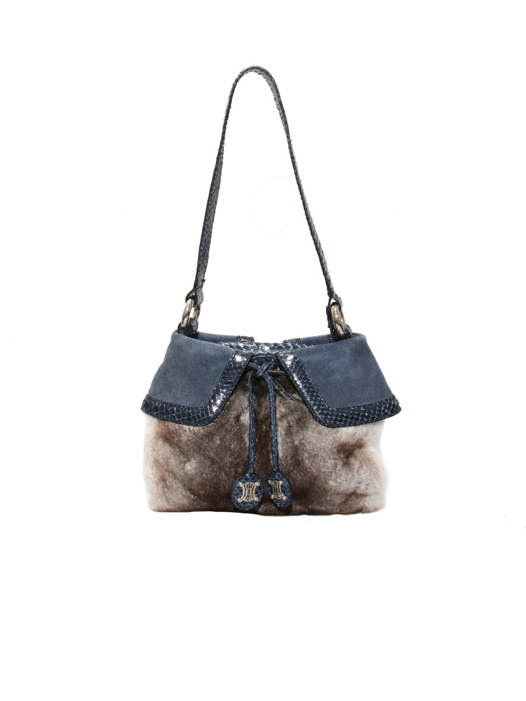 Celine Fur Shoulder Bag