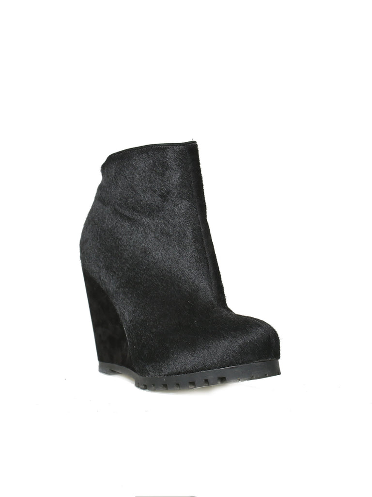 Kurt Geiger Calf Hair Wedge Booties