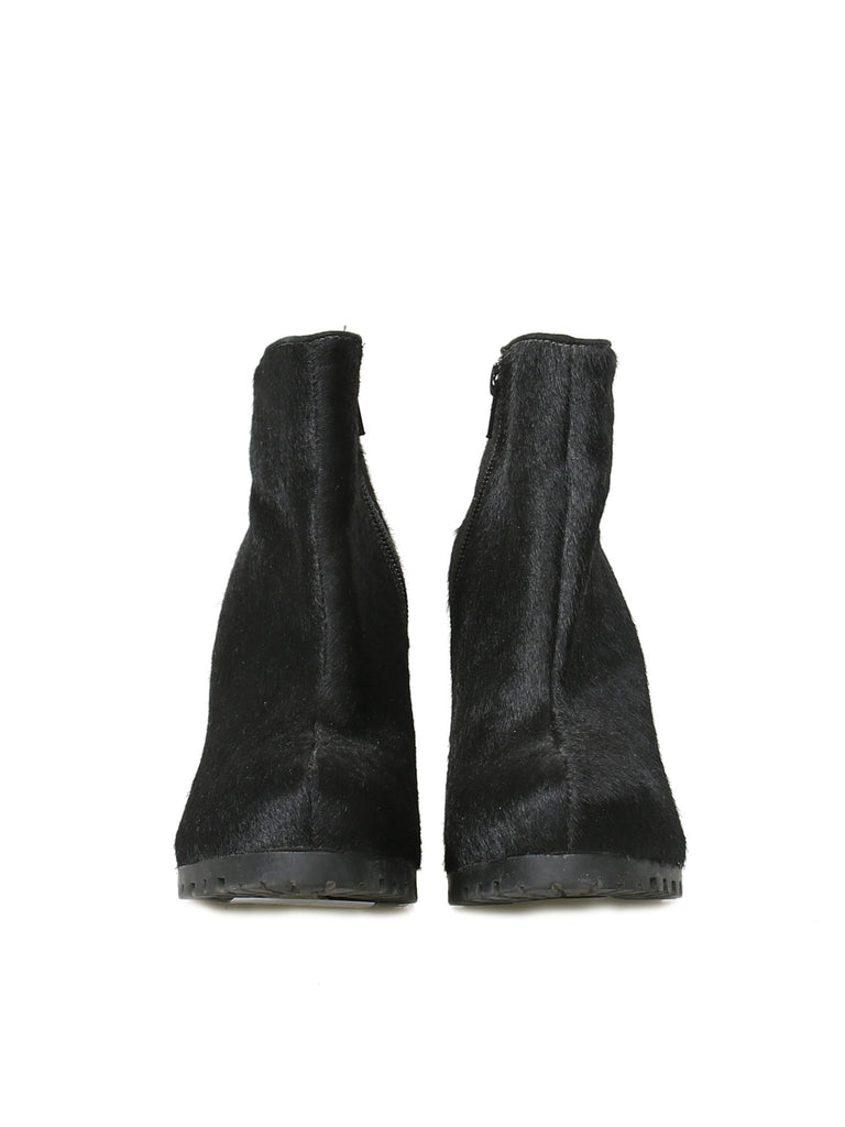 Kurt Geiger Calf Hair Wedge Booties
