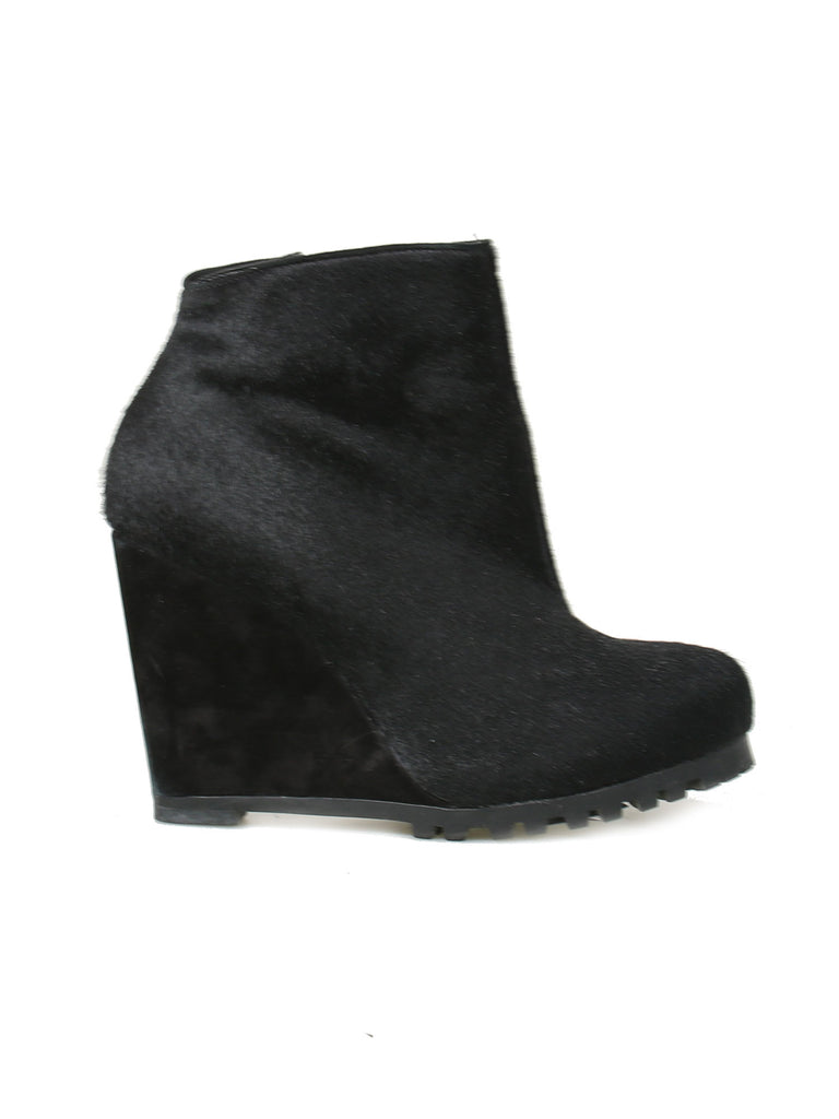 Kurt Geiger Calf Hair Wedge Booties