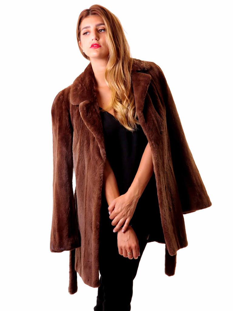 Sheared Mink Fur Coat