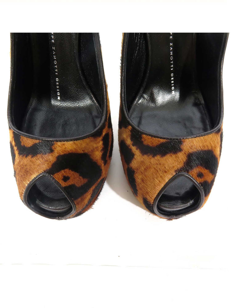 Giuseppe Zanotti Leopard Slingbacks