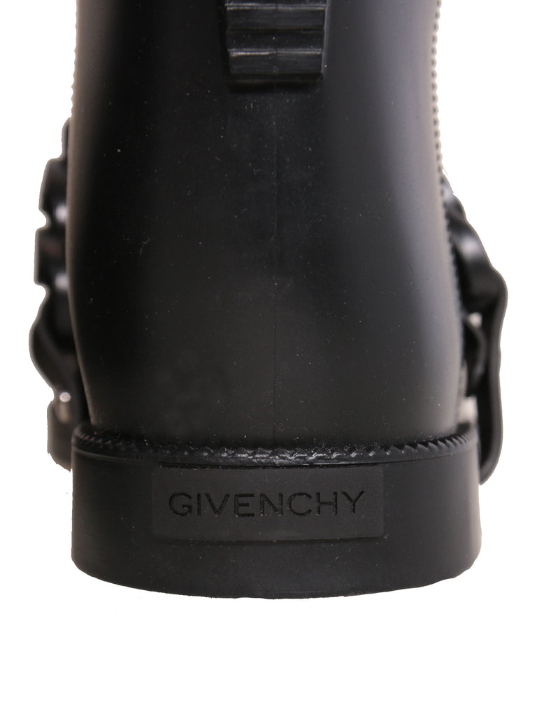 Givenchy Rubber Chain-Link Rain Boots