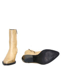 Barbara Bui Metallic Gold Leather Booties