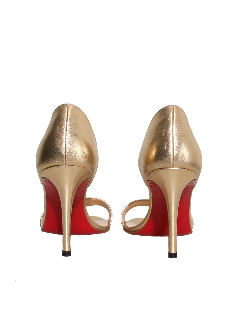 Christian Louboutin Metallic Leather Sandals