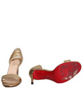 Christian Louboutin Metallic Leather Sandals