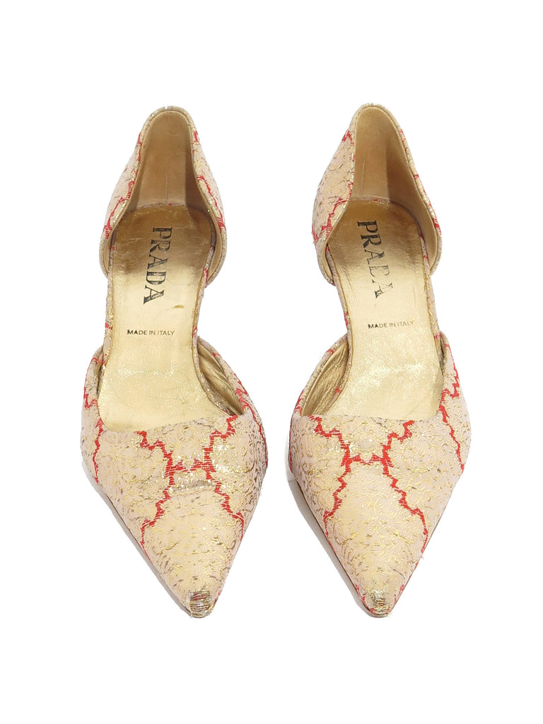 Prada Woven Pumps