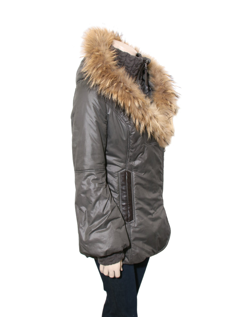 Winter Down Coat with Fur Hood