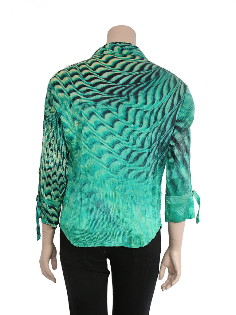 Roberto Cavalli Printed Silk Top