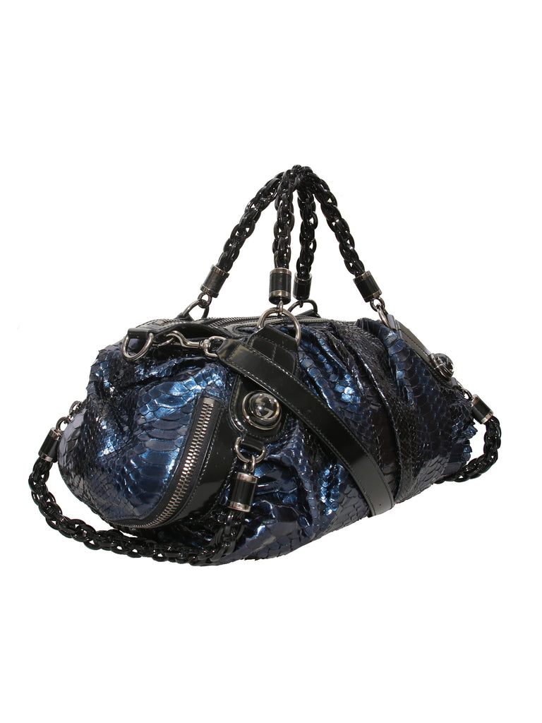 Gucci Python Galaxy Top Handle Bag
