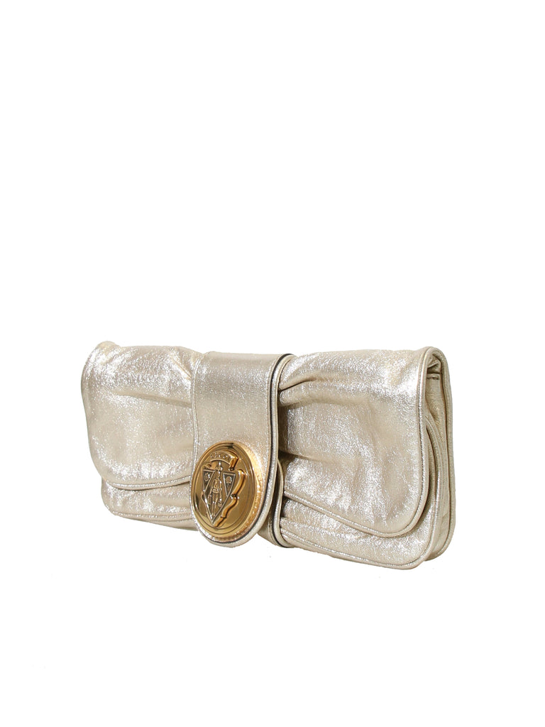 Gucci Leather Hysteria Clutch Bag