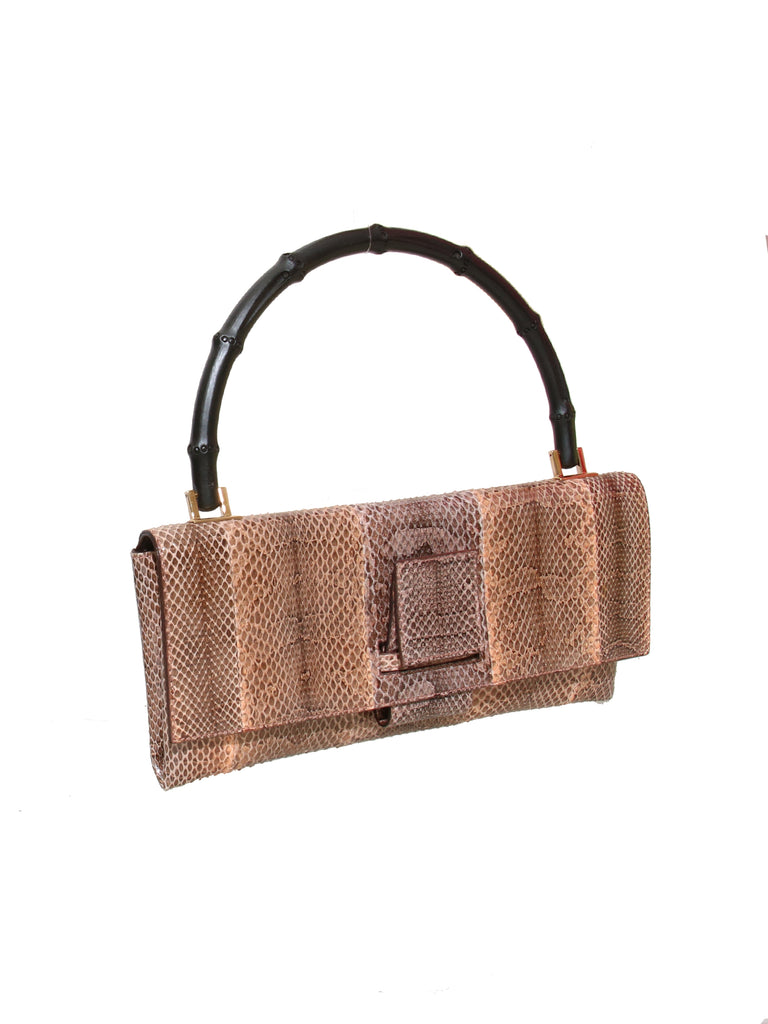 Gucci Snakeskin Bamboo Bag