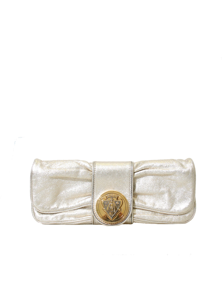 Gucci Leather Hysteria Clutch Bag