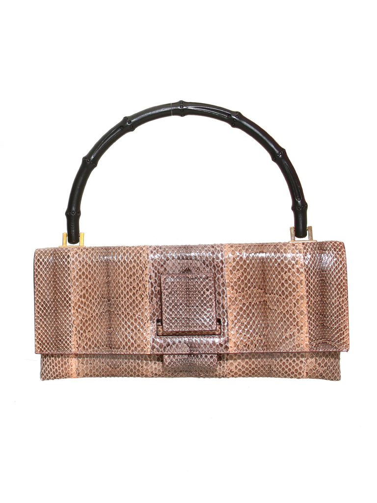 Gucci Snakeskin Bamboo Bag