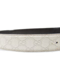 Gucci Monogram Logo Guccissima Leather Belt