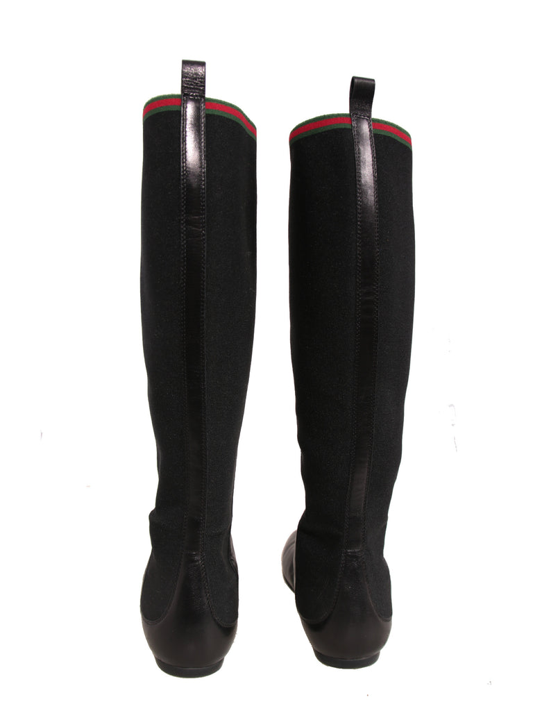 Flat Leather Boots