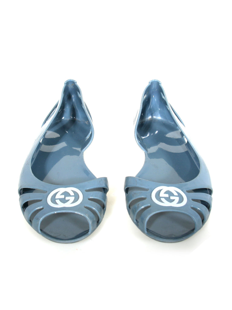 Gucci Rubber Logo Flats