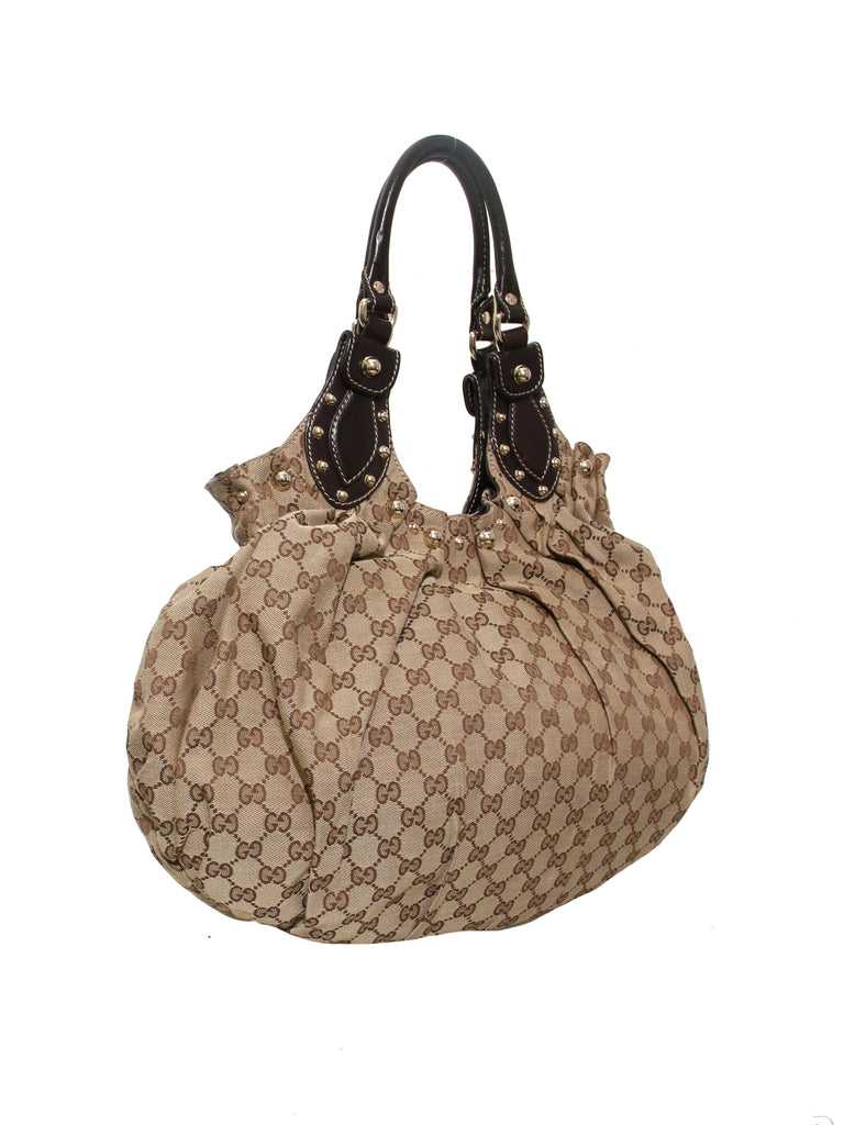 Gucci Monogram GG Canvas Studded Pelham Shoulder Bag