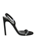Gucci Embellished Suede Slingback Sandals