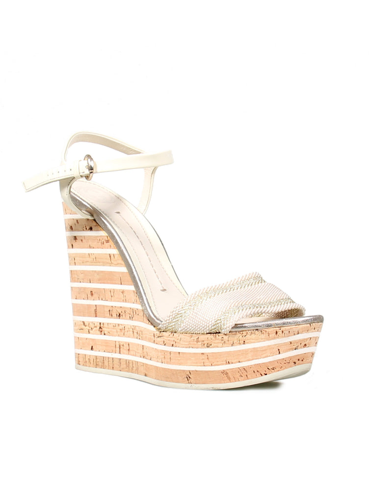 Gucci Woven Platform Wedges