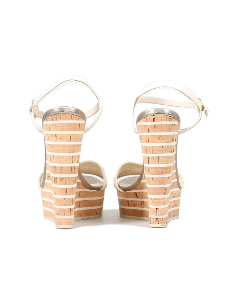 Gucci Woven Platform Wedges