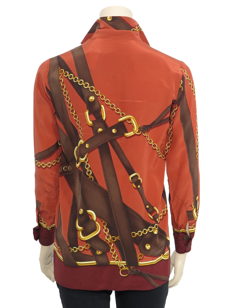 Gucci Silk Printed Blouse