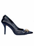 Gucci Square-Toe Chain Pumps