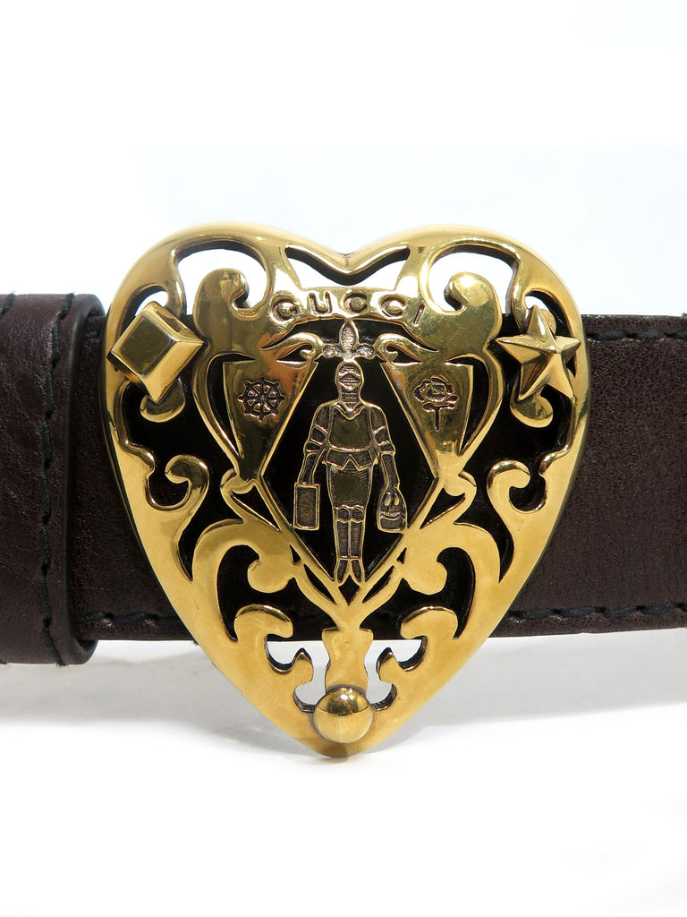 Gucci Monogram Hysteria Heart Belt