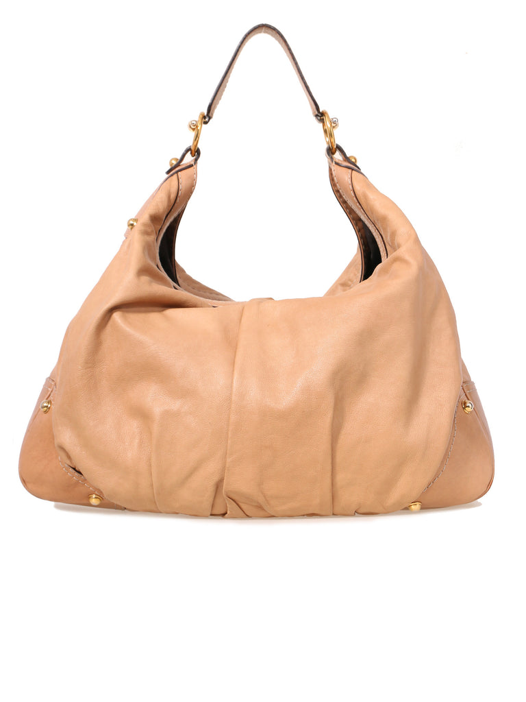 Gucci Leather Jockey Hobo Bag