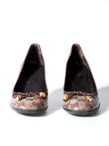 Gucci Coated Canvas GG Pumps