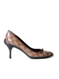 Gucci Coated Canvas GG Pumps