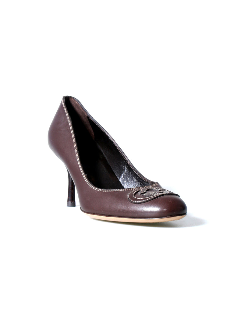 Gucci Leather GG Pumps