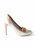 Gucci Suede Round-Toe Pumps