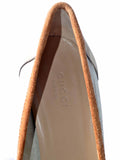 Gucci Suede Round-Toe Pumps