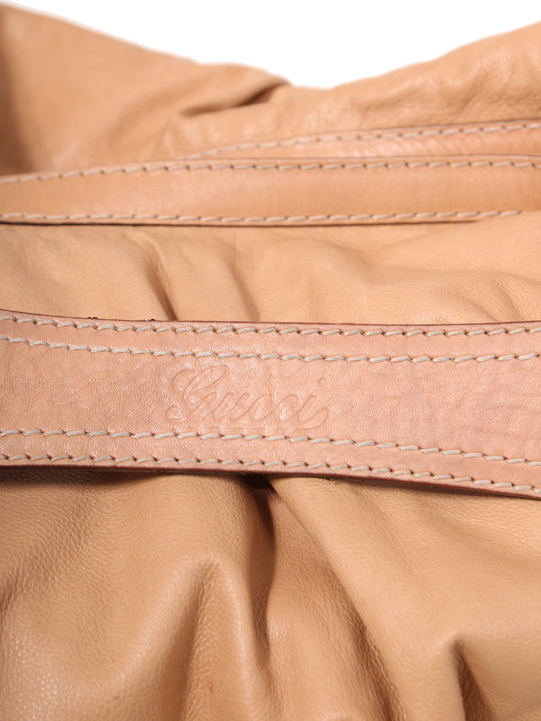 Gucci Leather Jockey Hobo Bag