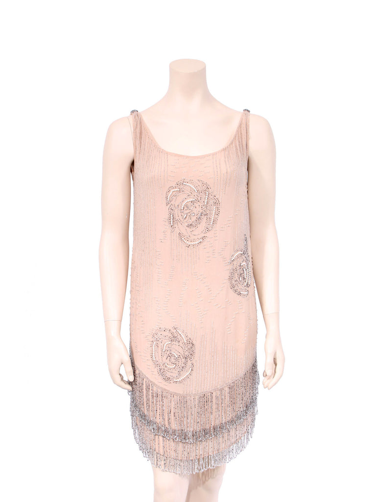 Beaded Silk Dress