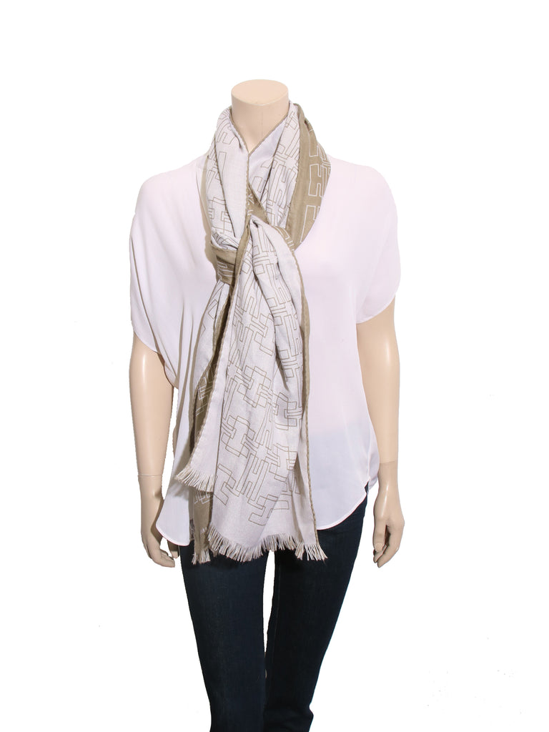 Hermes Silk & Cashmere Reversible Scarf
