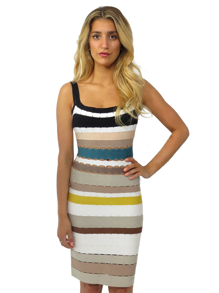 Herve Leger Cut-Out Bandage Dress