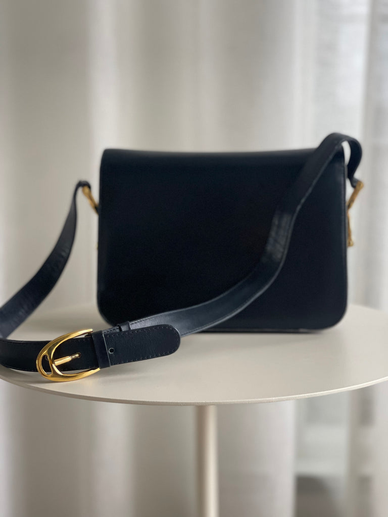 Vintage Leather Carriage Cross Body Bag